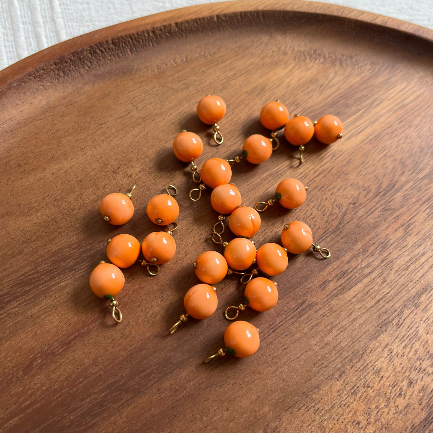 Charms fruits interchangeables pour boucles d'oreilles - PĂȘche đ