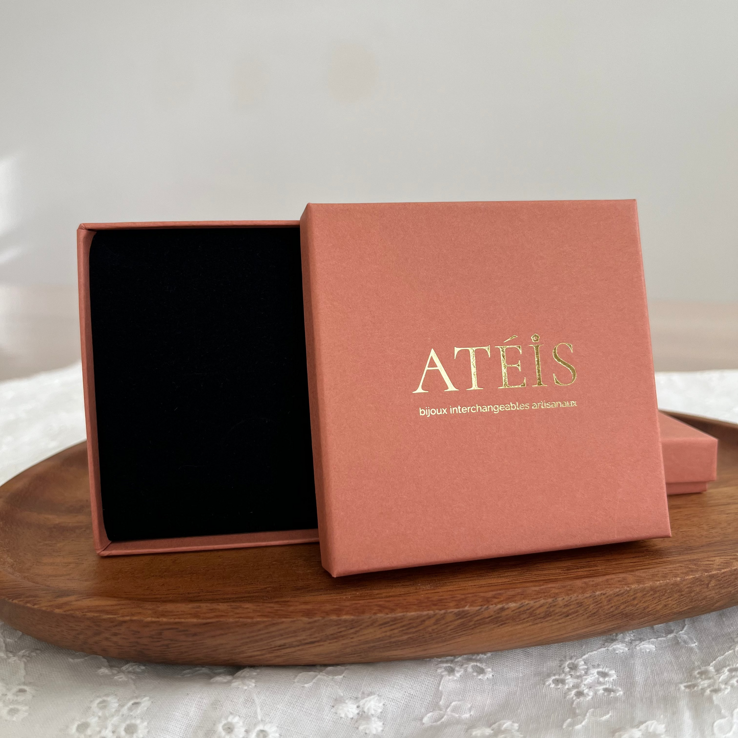Boîte à bijoux Atéis terracotta