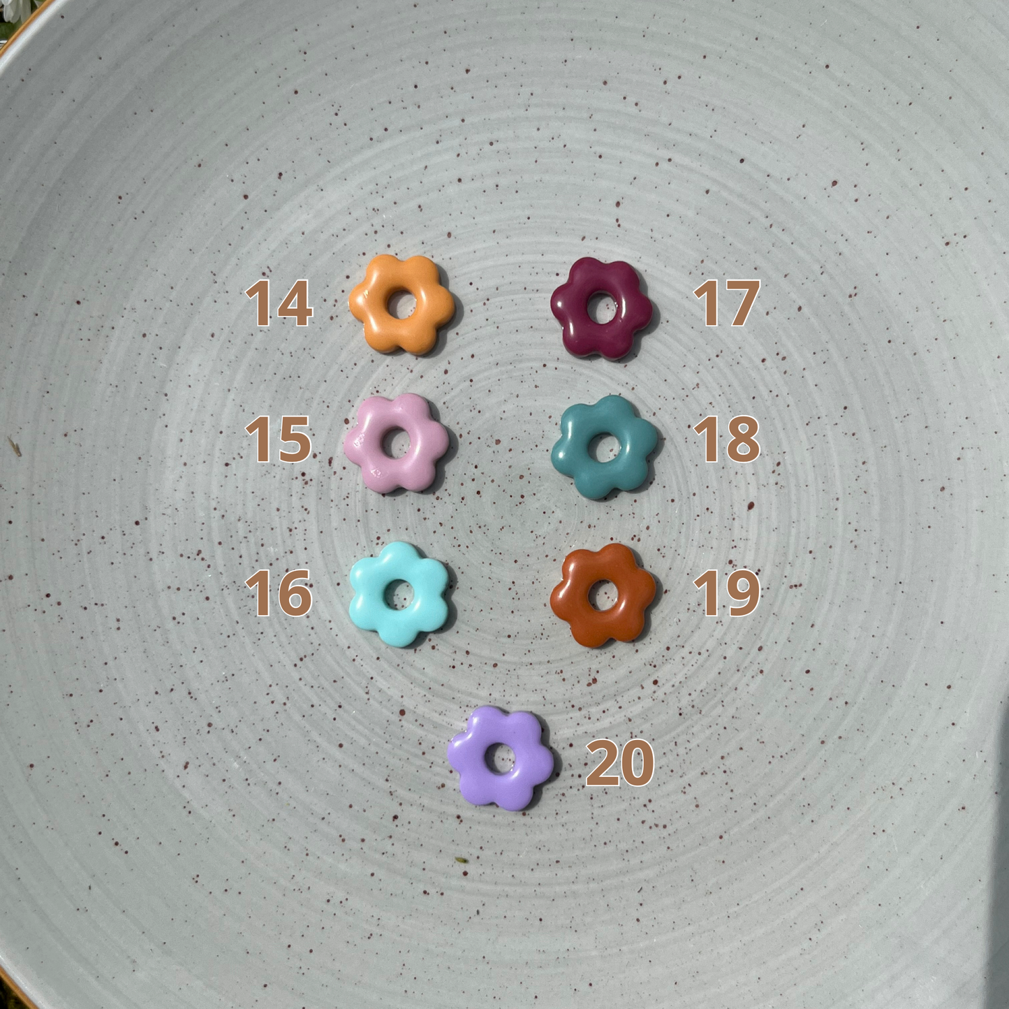 Pampilles mini Camélia unies