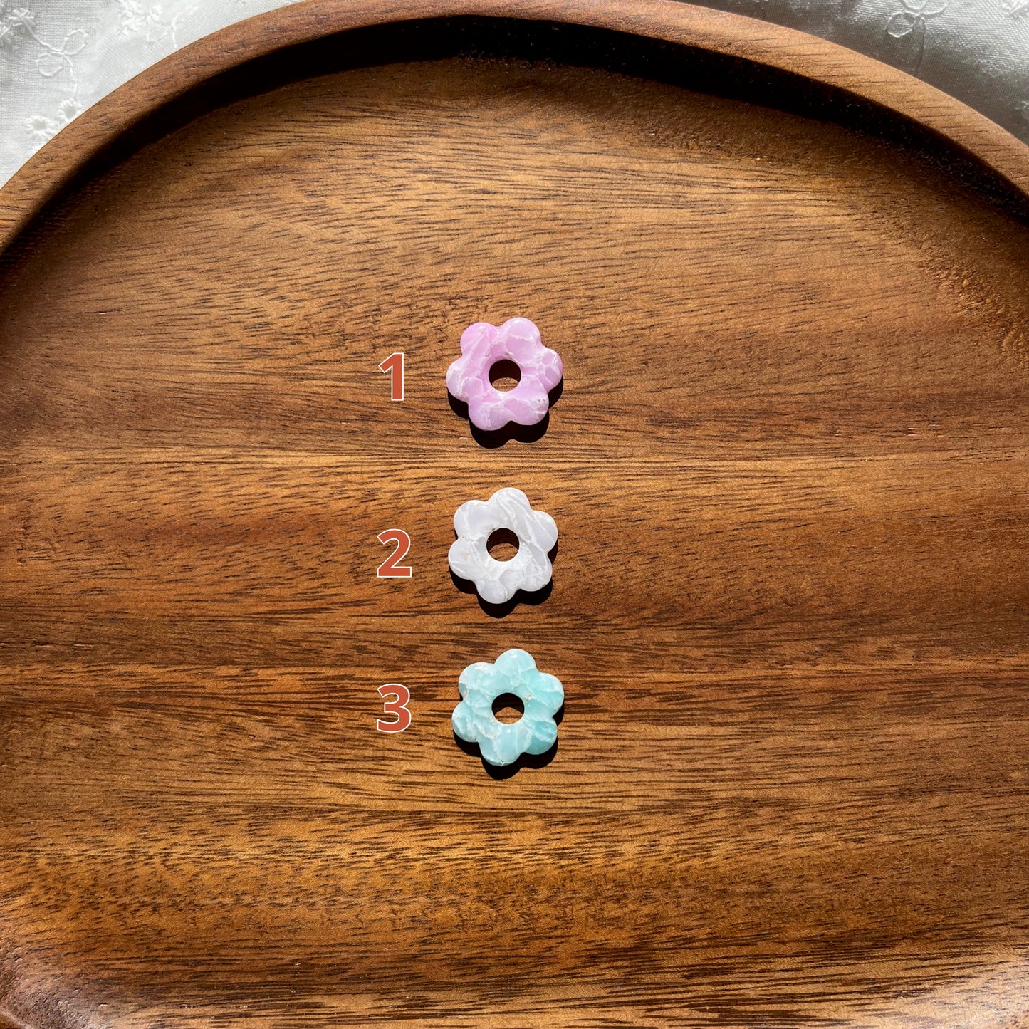 Pampilles Camélia effet marbre