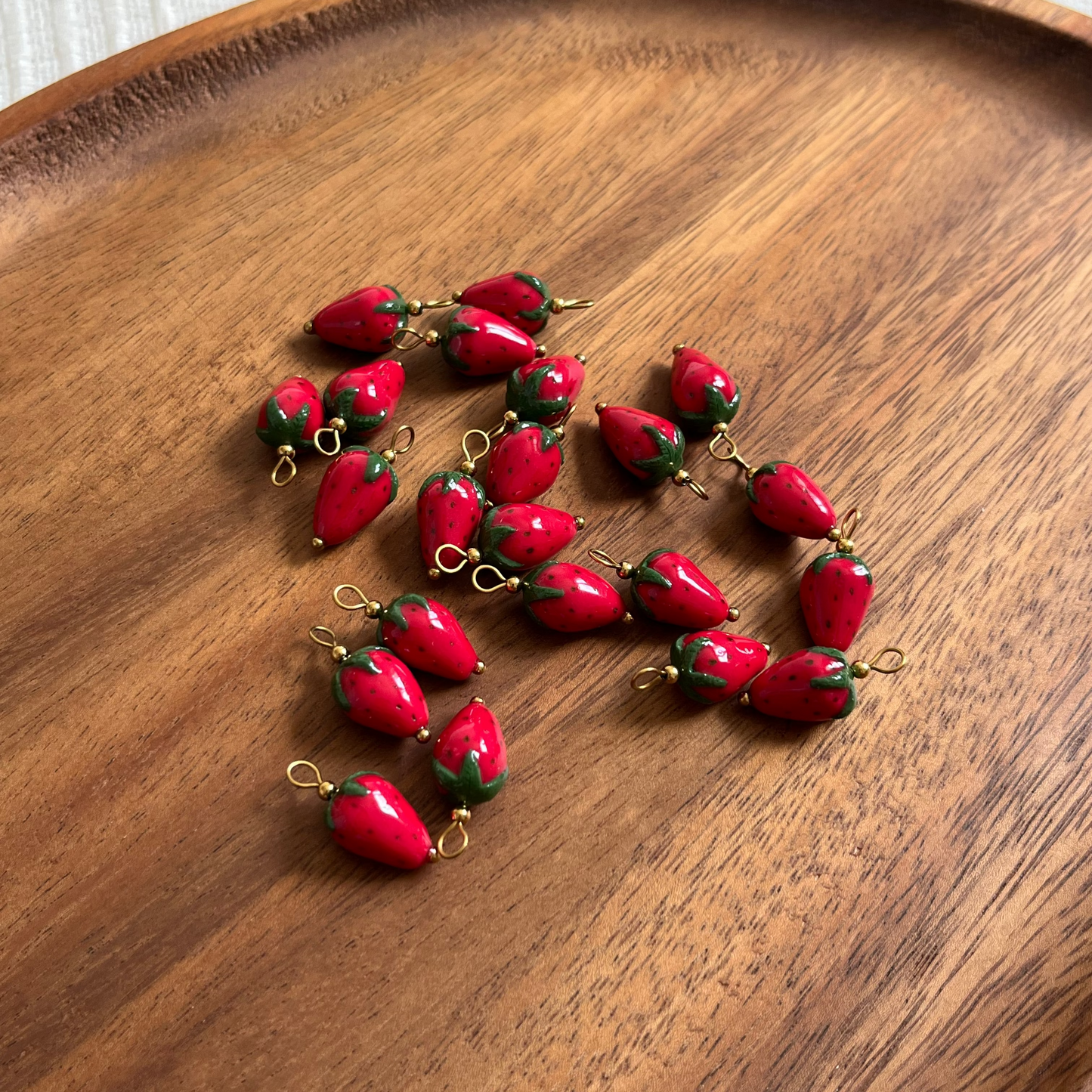Charms fruits interchangeables pour boucles d'oreilles - Fraise 🍓