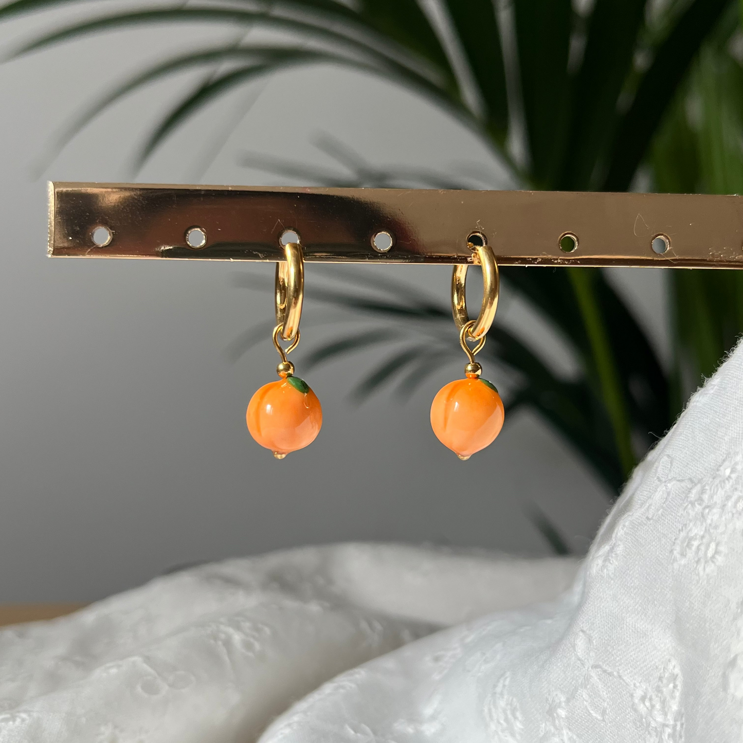 Charms fruits interchangeables pour boucles d'oreilles - Pêche 🍑