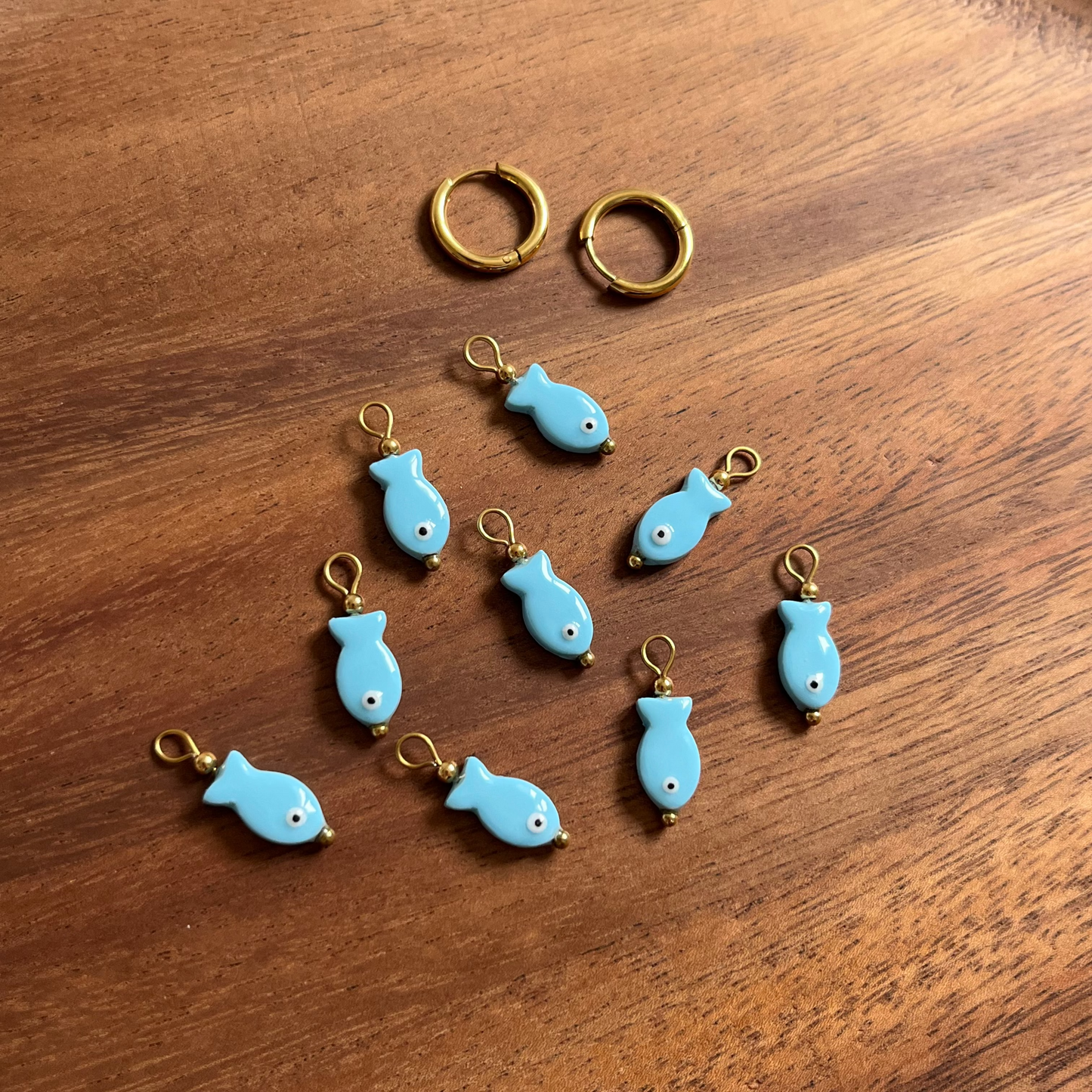 Charms interchangeables pour boucles d'oreilles - Poisson 🐠