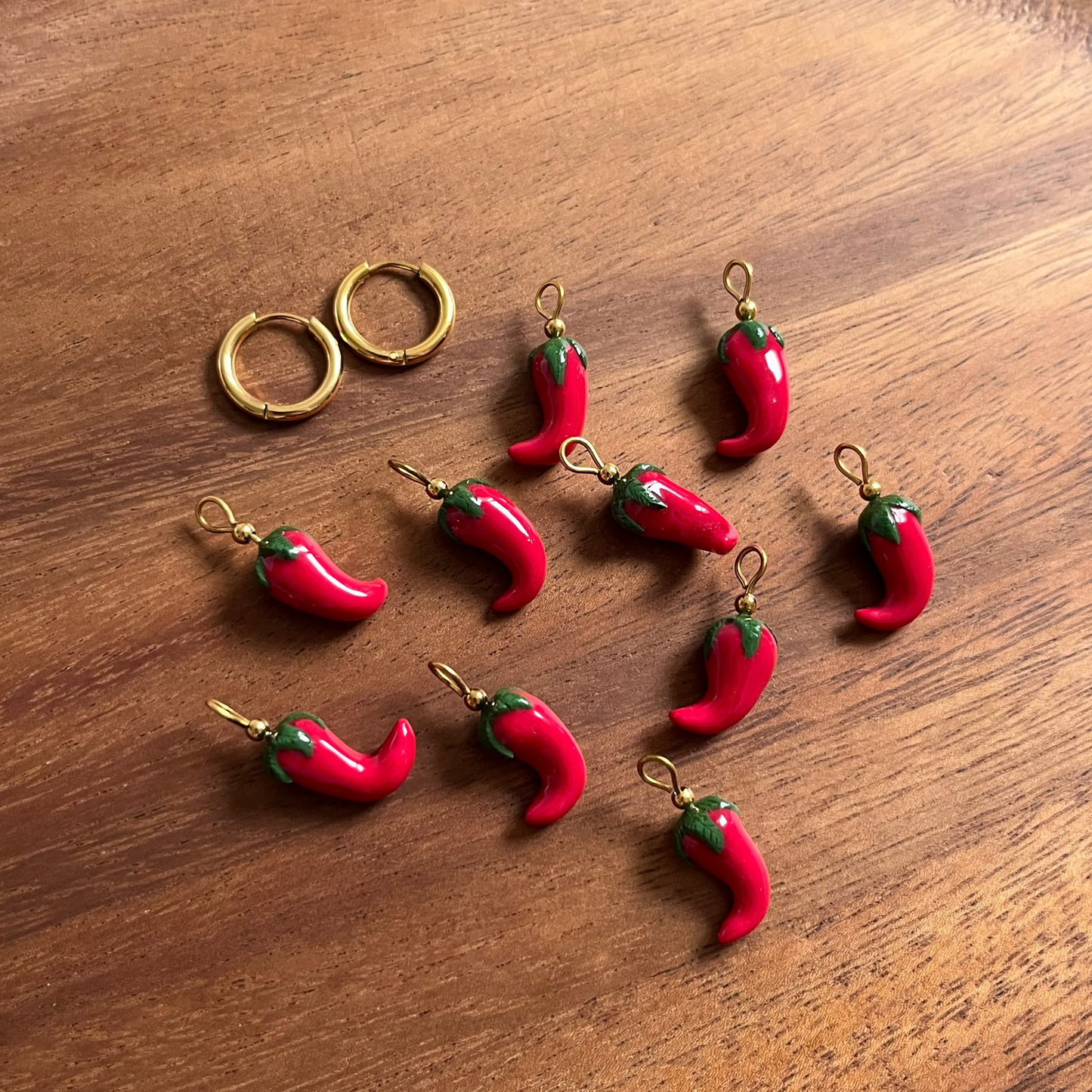 Charms fruits interchangeables pour boucles d'oreilles - Piment 🌶️
